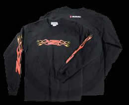 Suzuki Quadsport-Z Flame Long Sleeve Tee 