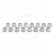 10MM FLAT SILVER LUG NUTS