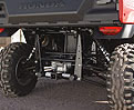  Big Red's four-wheel hydraulic disc braking system