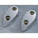CHROME UPPER HANDLEBAR CLAMPS
