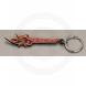 STAR FLAME RUBBER KEYCHAIN