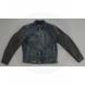 LEATHER DENIM RIDING JACKET